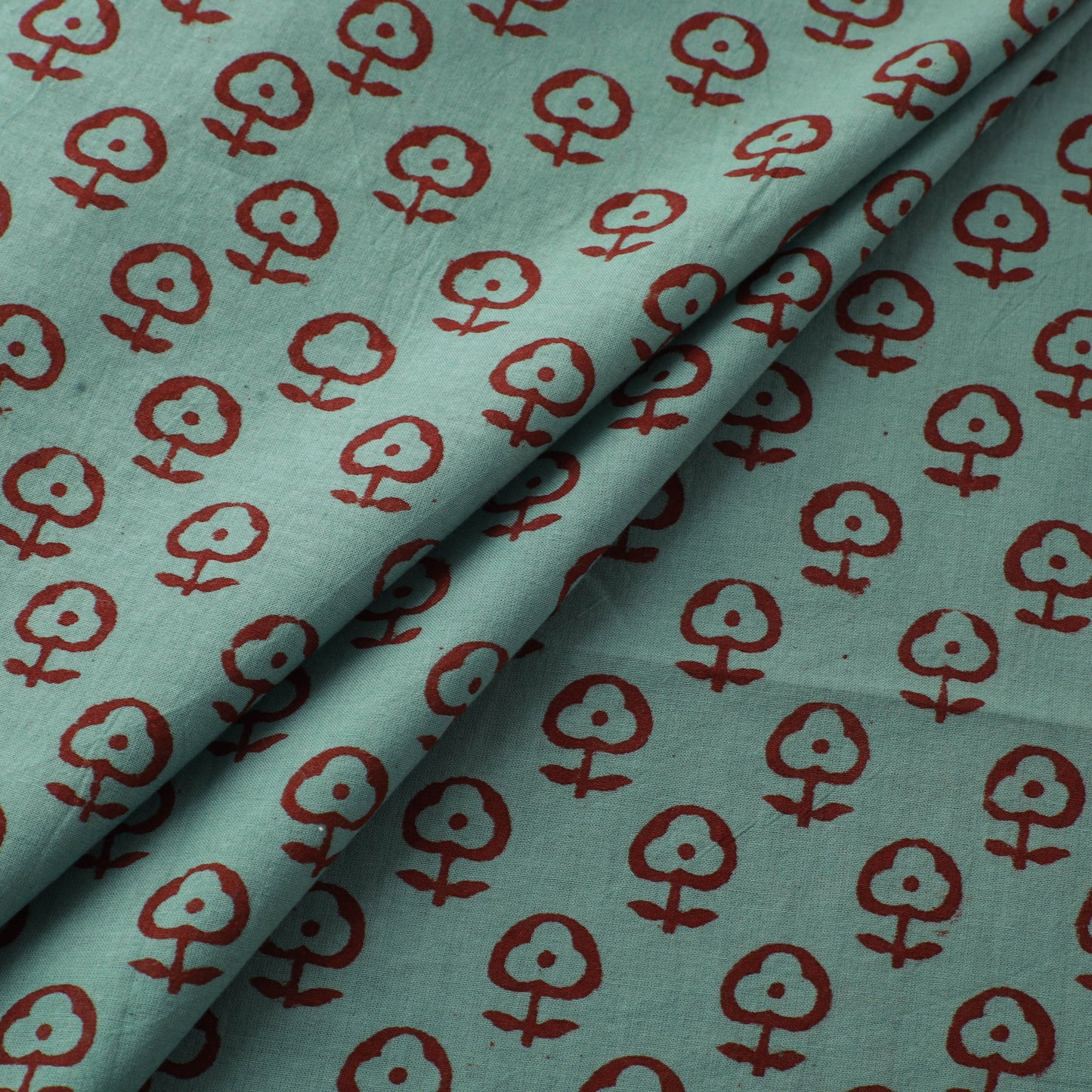 Bagh Hand Block Print Natural Dyed Cotton Fabric 05