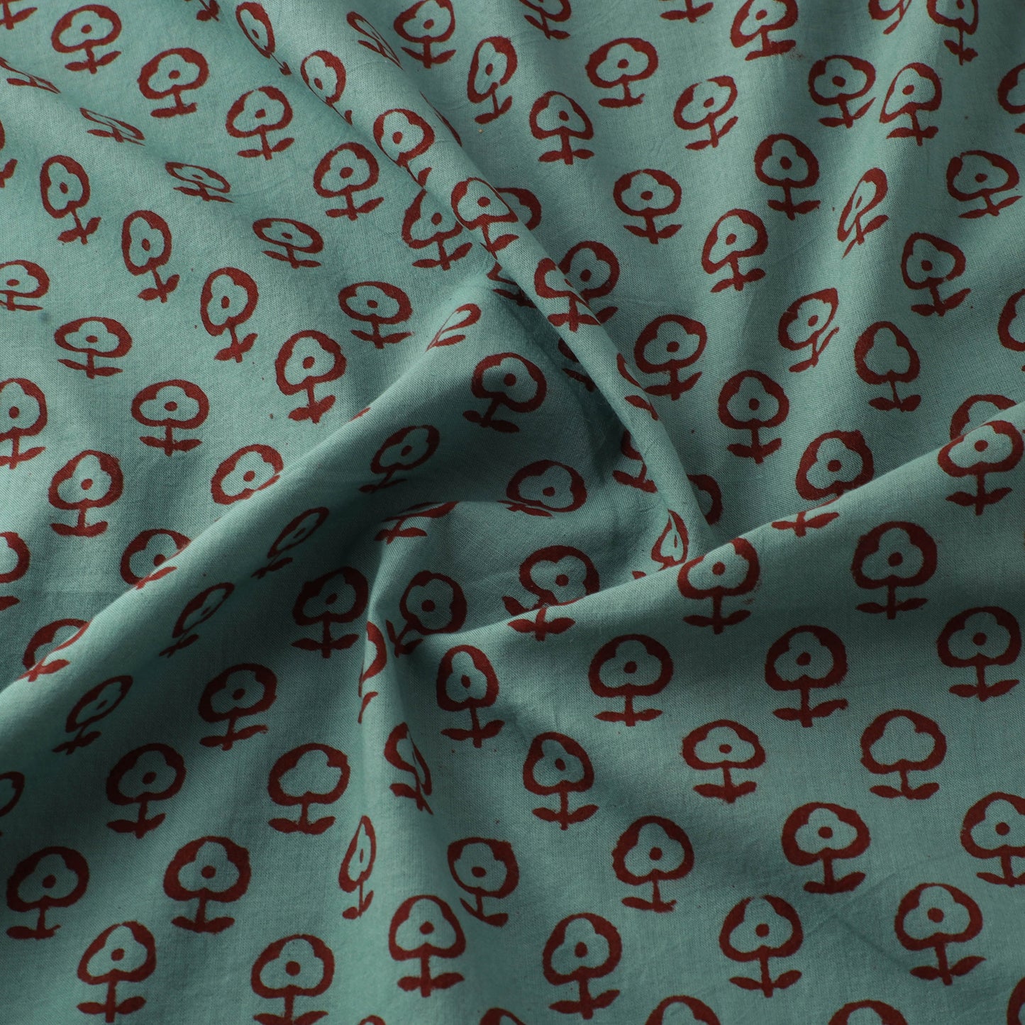 Bagh Hand Block Print Natural Dyed Cotton Fabric 05