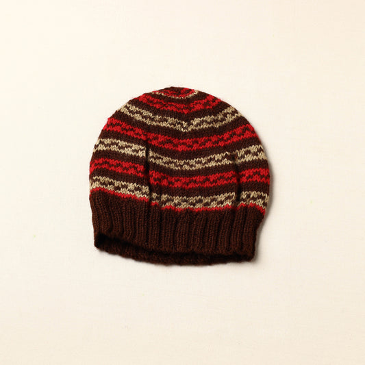 Brown - Kumaun Hand Knitted Woolen Cap