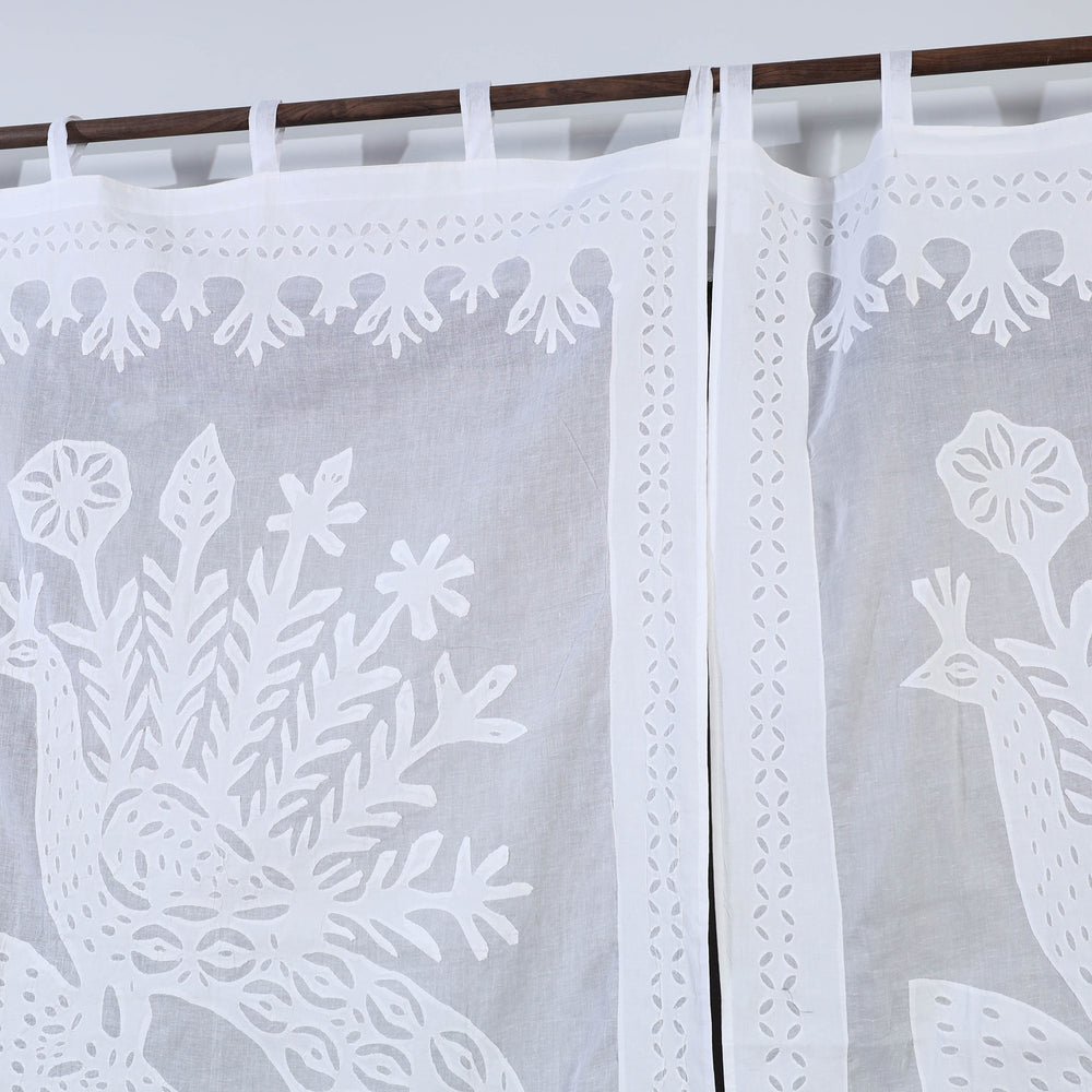 Applique Cutwork Window Curtain