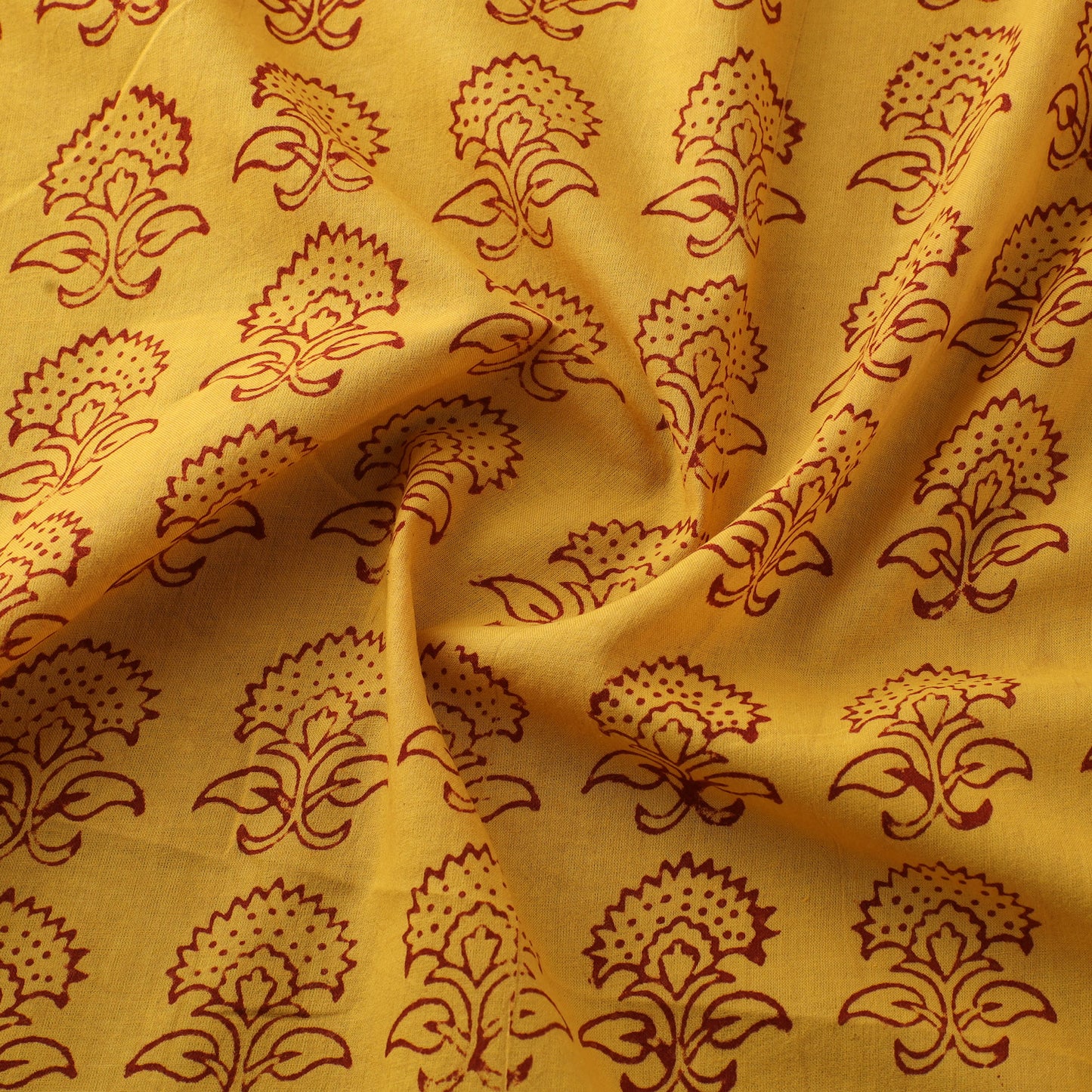 Bagh Hand Block Print Natural Dyed Cotton Fabric 06