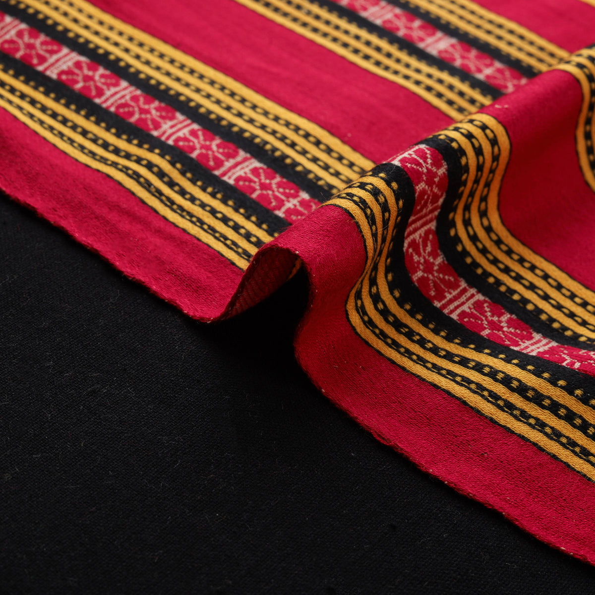 Pure Handwoven Bharashai Mashru Fabric (Width - 21 in) 05