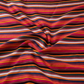 Pure Handwoven Mashru Fabric (Width - 22 in) 04