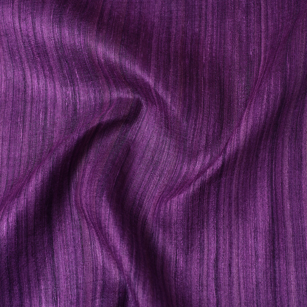 Purple - Bhagalpuri Handwoven Pure Desi Tussar Silk Fabric 04