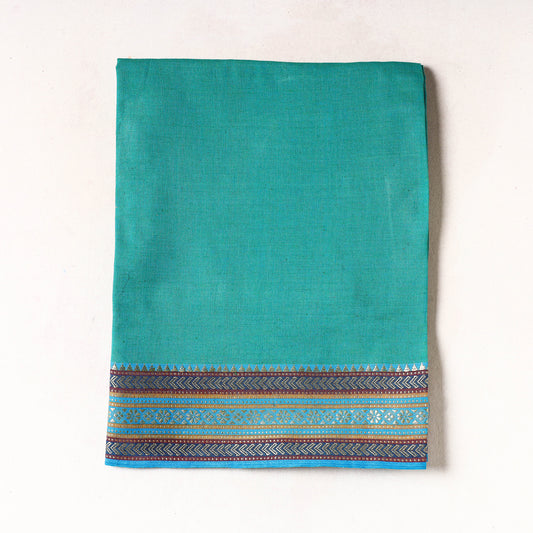 Blue - Kanchipuram Cotton Precut Fabric (1.2 Meter)
