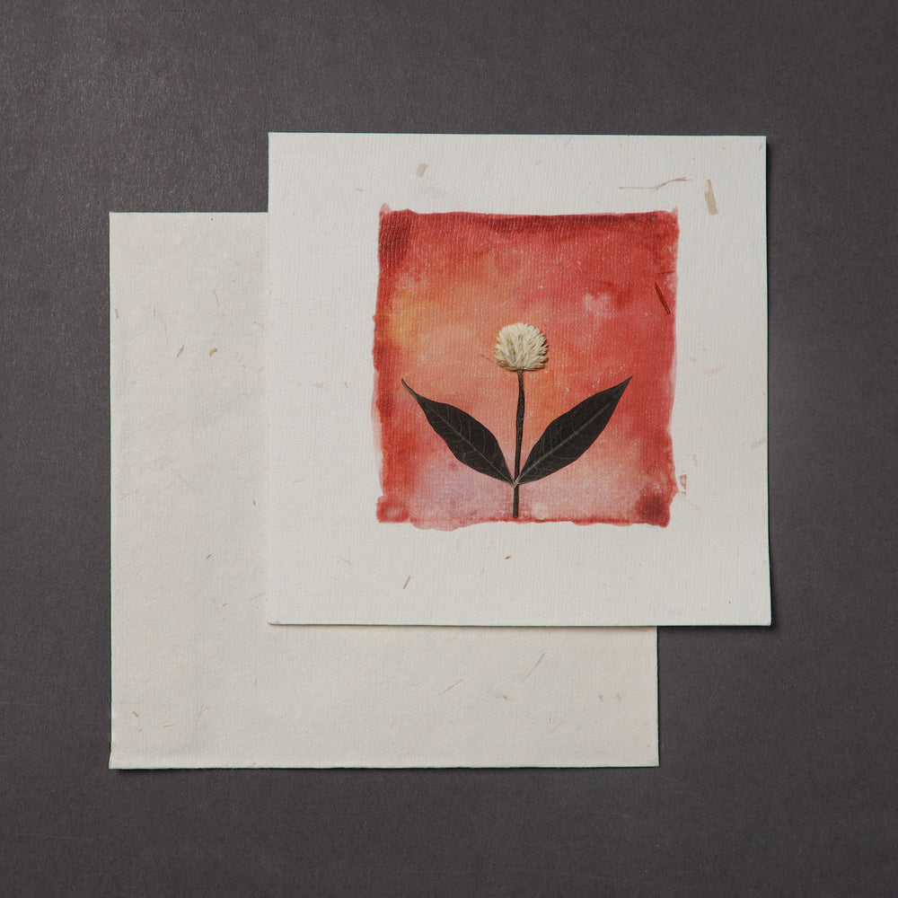 Flower Art Handmade Paper Greeting Card 114