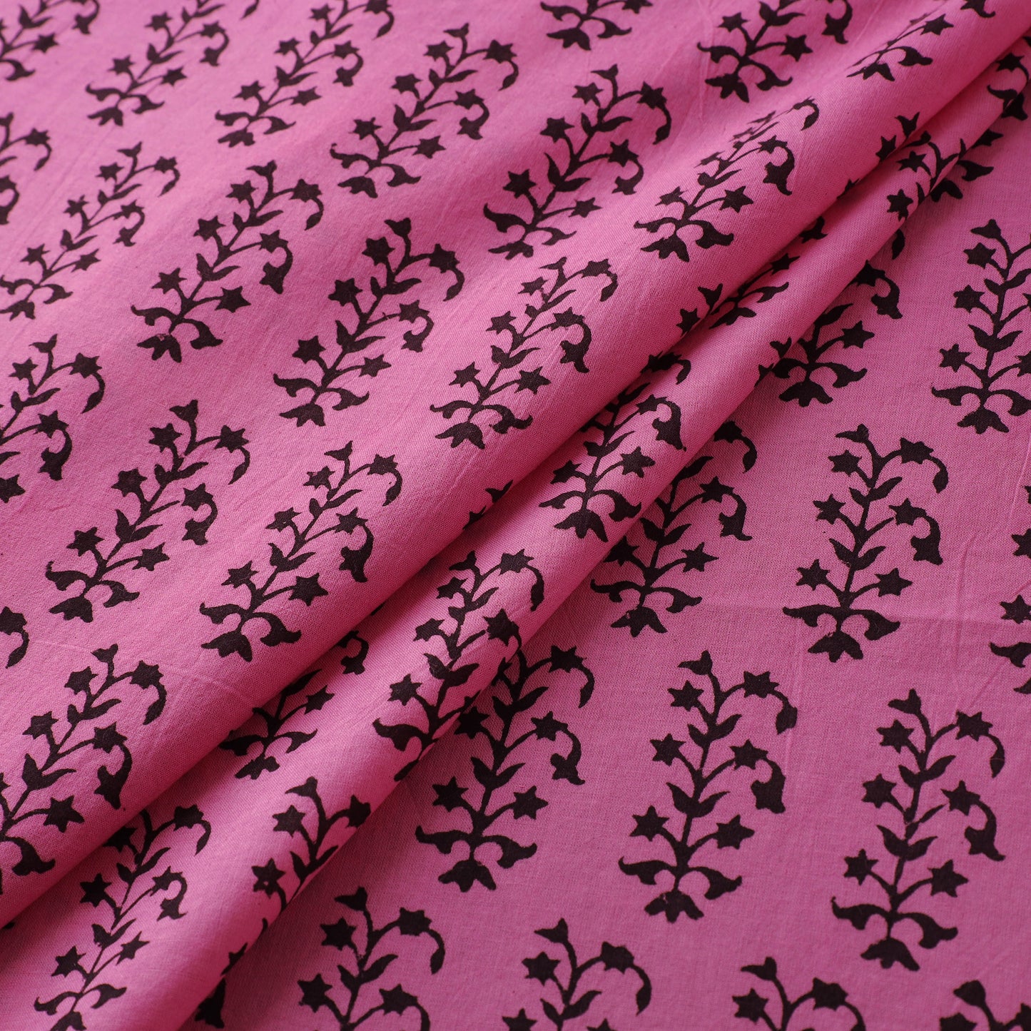 Bagh Hand Block Print Natural Dyed Cotton Fabric 09