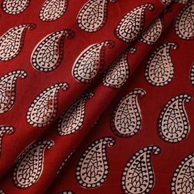 Natural Dyed Bagh Block Print Mul Cotton Fabric 