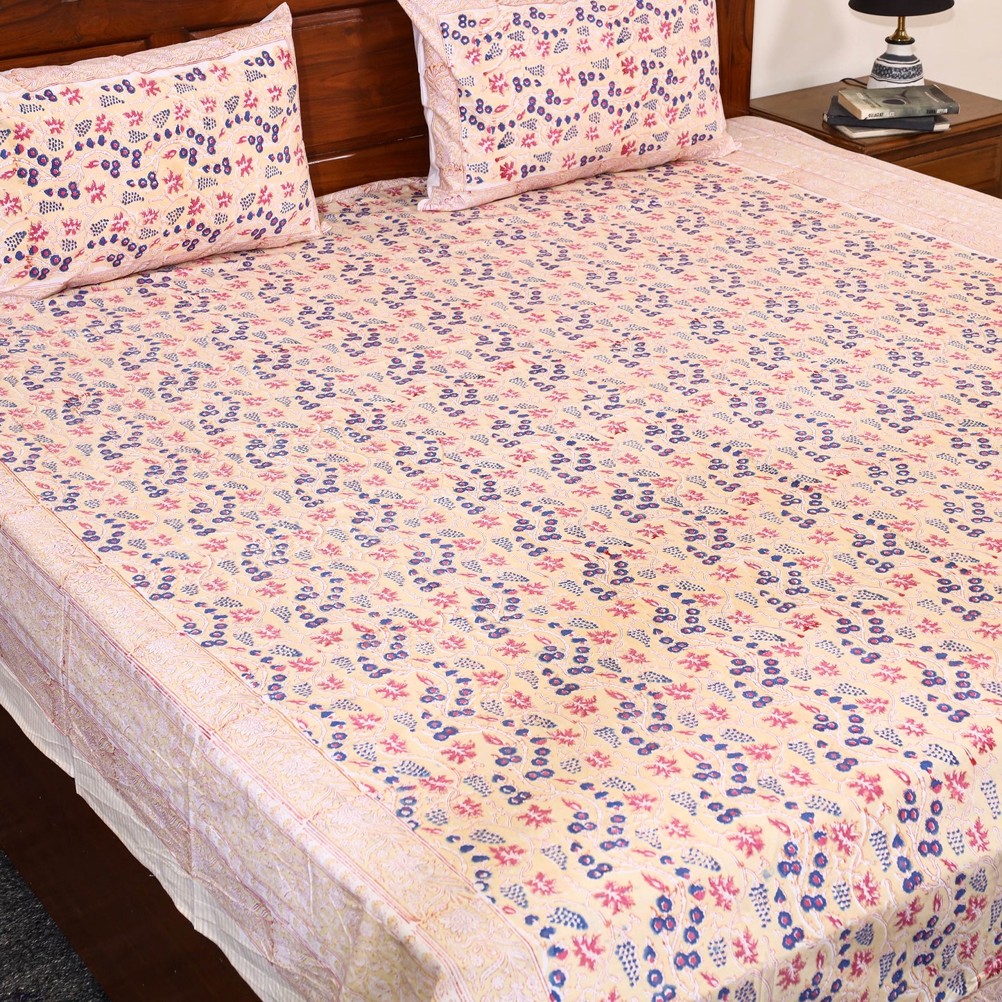 Sanganeri Double Bed Cover