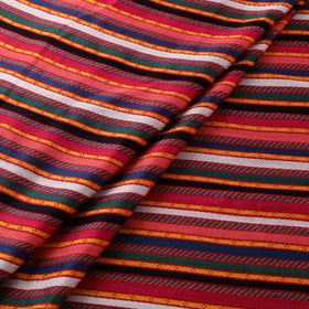 Pure Handwoven Mashru Fabric (Width - 22 in) 02