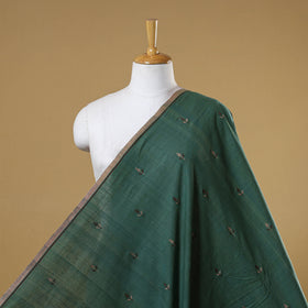 Green - handspun handloom natural dyed cotton buti
