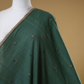 Green - handspun handloom natural dyed cotton buti