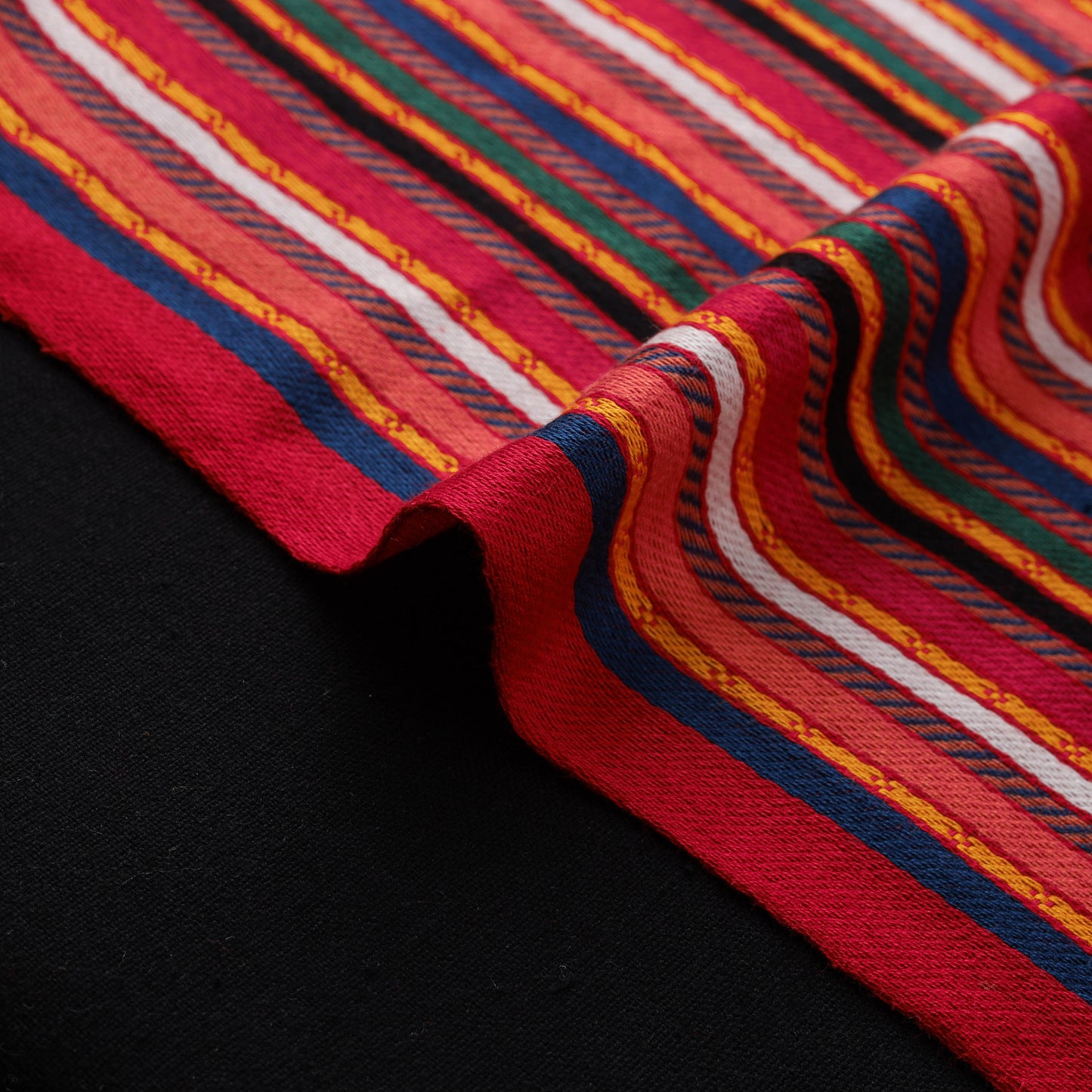 Pure Handwoven Mashru Fabric (Width - 22 in) 02