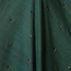 Green - handspun handloom natural dyed cotton buti