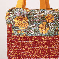 kantha block print shoulder bag