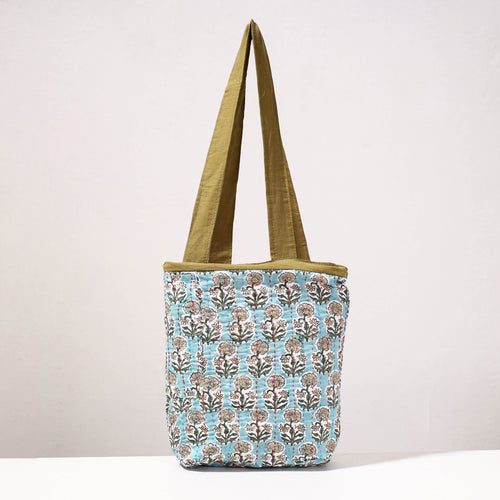 kantha block print shoulder bag