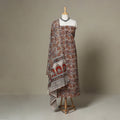 Beige - 2pc pedana cotton unstitched kalamkari dress