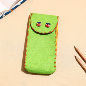  Handcrafted Embroidered Felt Pencil Pouch 