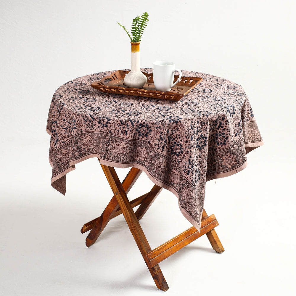 kalamkari block printed table cover