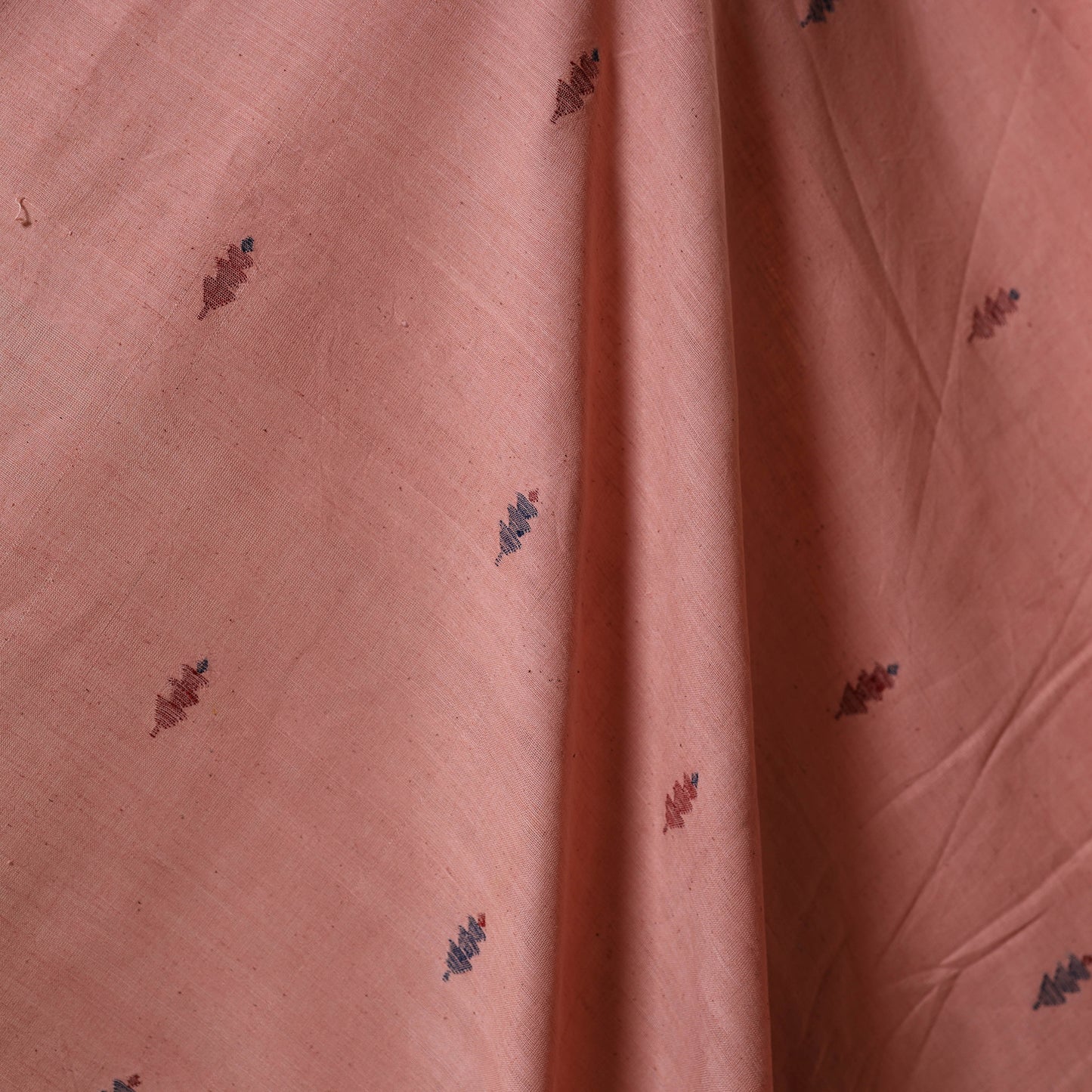 Pink - handspun handloom natural dyed cotton buti