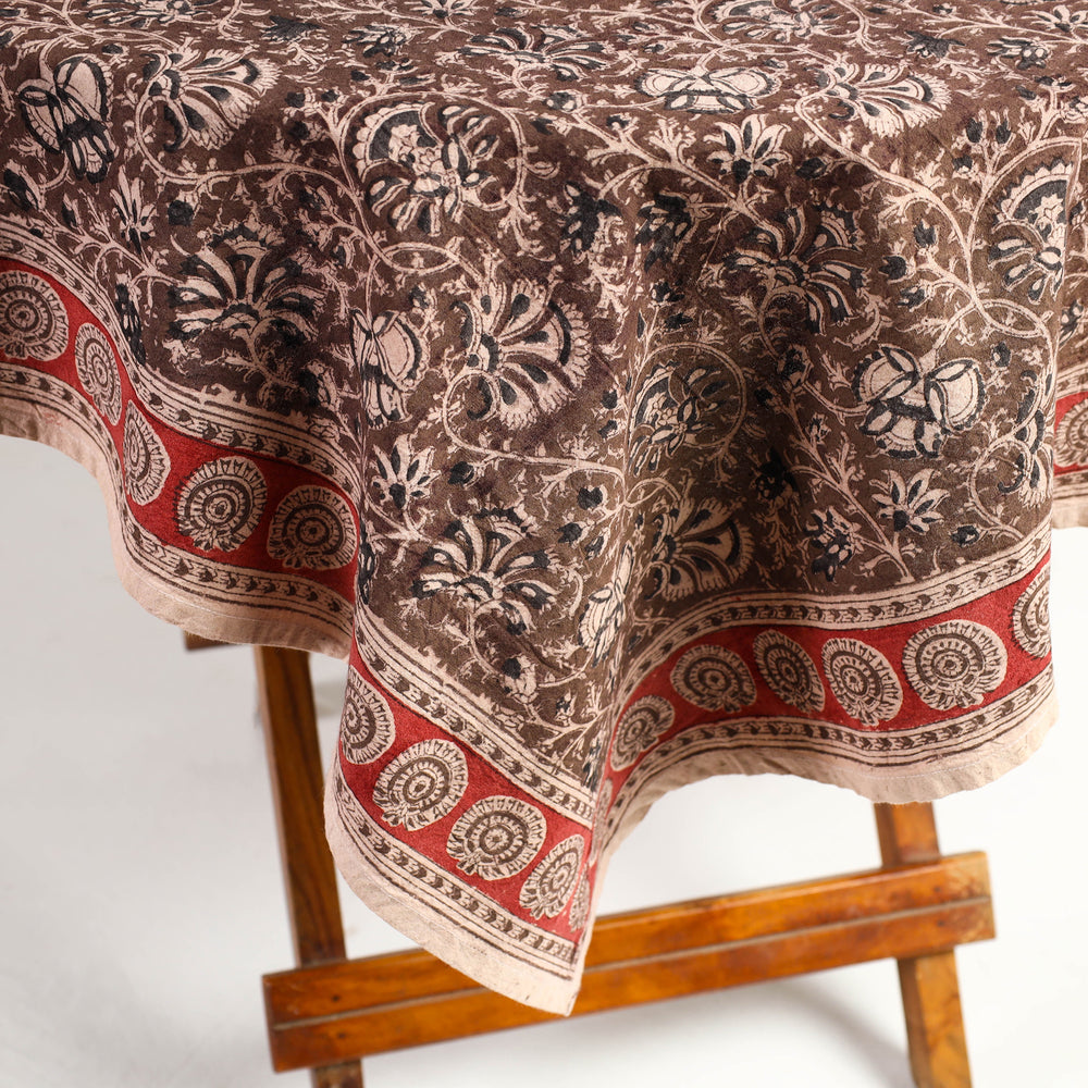 kalamkari block printed table cover