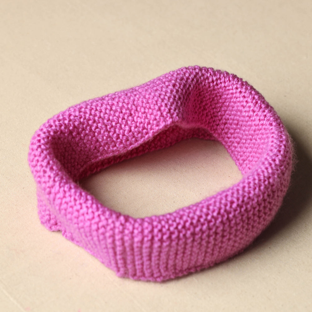 Purple - Kumaun Hand Knitted Woolen Warm Headband 49