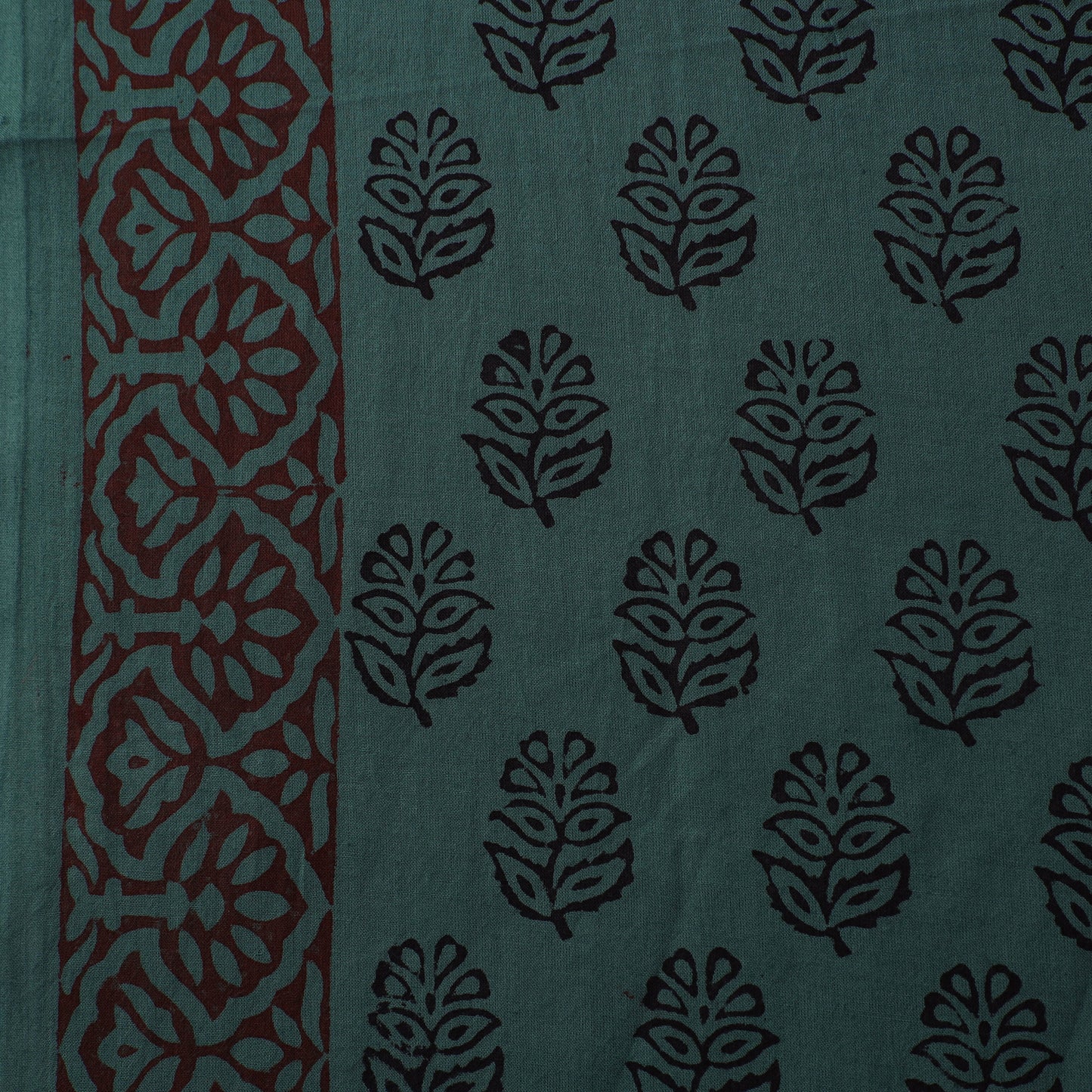 Bagh Hand Block Print Natural Dyed Cotton Fabric 12