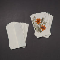 Flower Art Handmade Paper Greeting Cards (Set of 6)