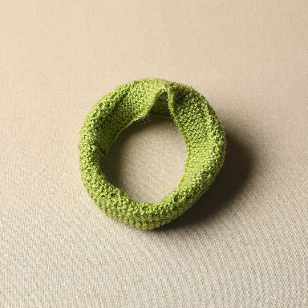 Green - Kumaun Hand Knitted Woolen Warm Headband 50