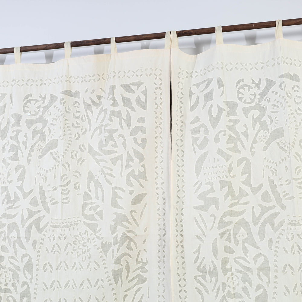 Applique Cutwork Window Curtain