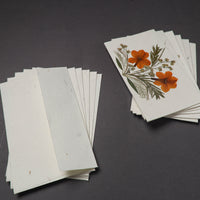 Flower Art Handmade Paper Greeting Cards (Set of 6)