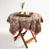 kalamkari block printed table cover