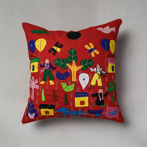 Applique Work Cushion Cover