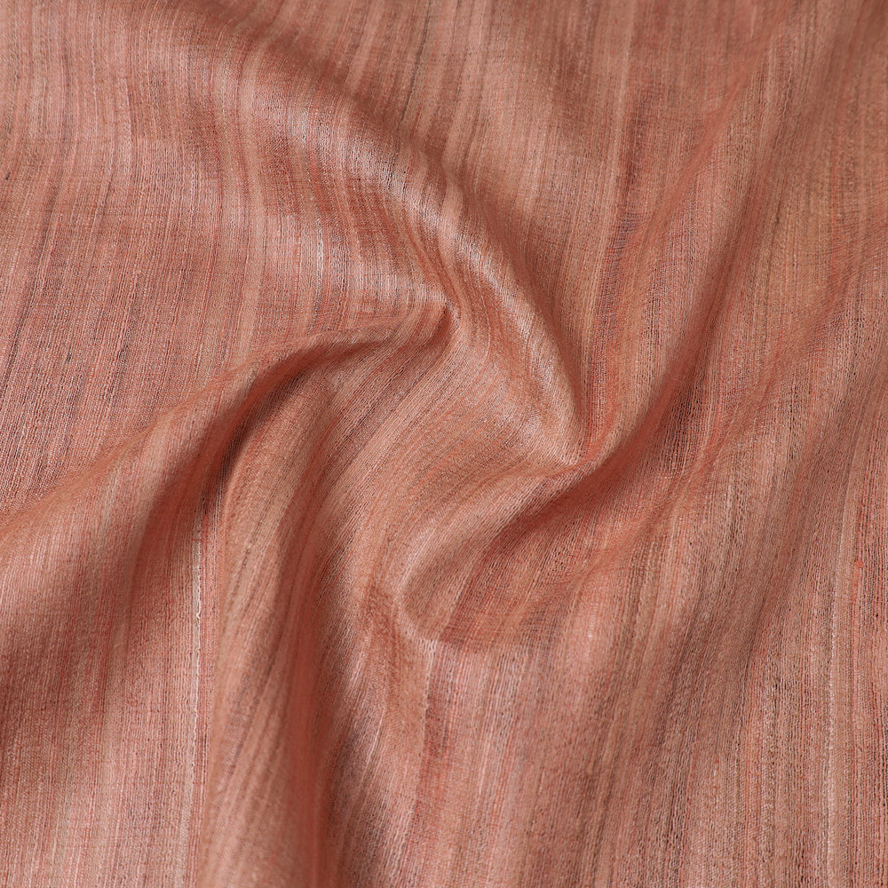 Brown - Bhagalpuri Handwoven Pure Desi Tussar Silk Fabric 12