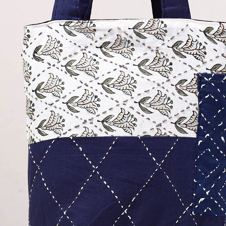 kantha shopping bag