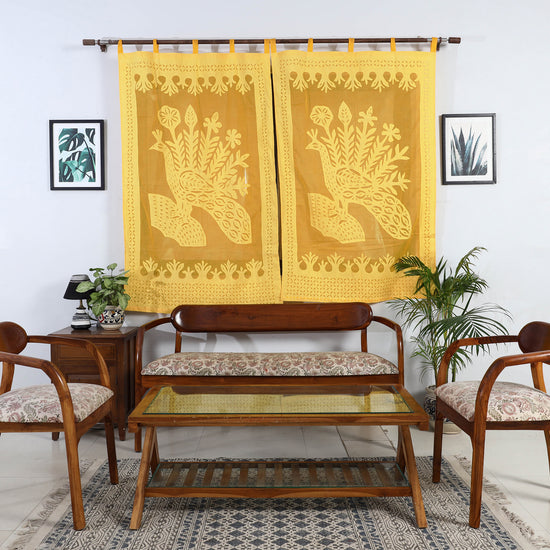 Applique Cutwork Window Curtain