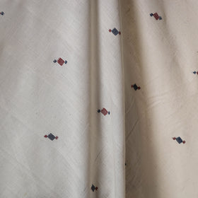 White - handspun handloom natural dyed cotton buti