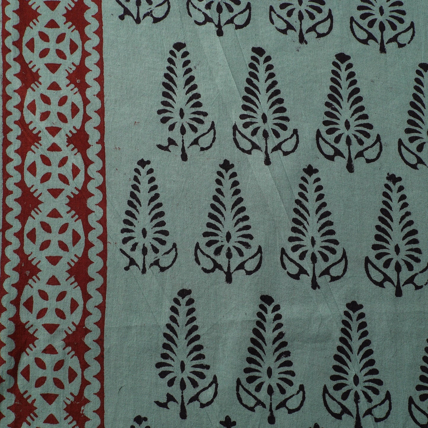 Bagh Hand Block Print Natural Dyed Cotton Fabric 15