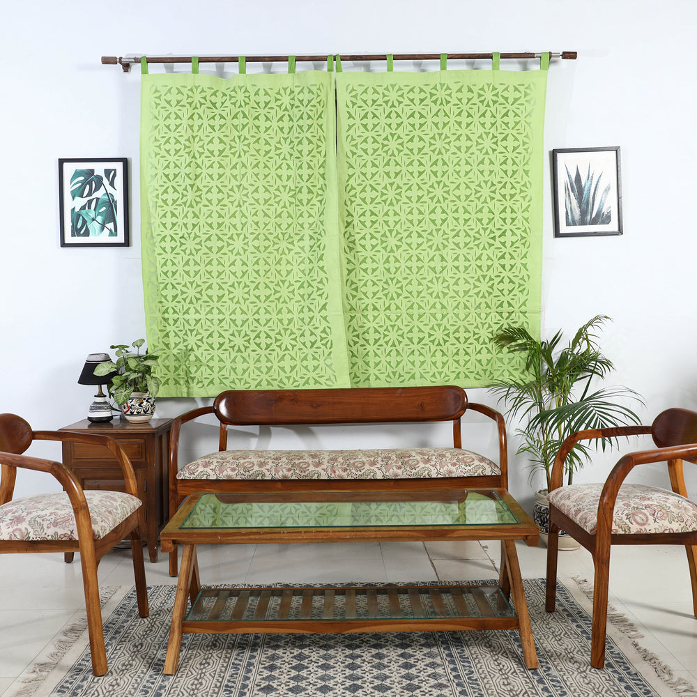 Applique Cutwork Window Curtain