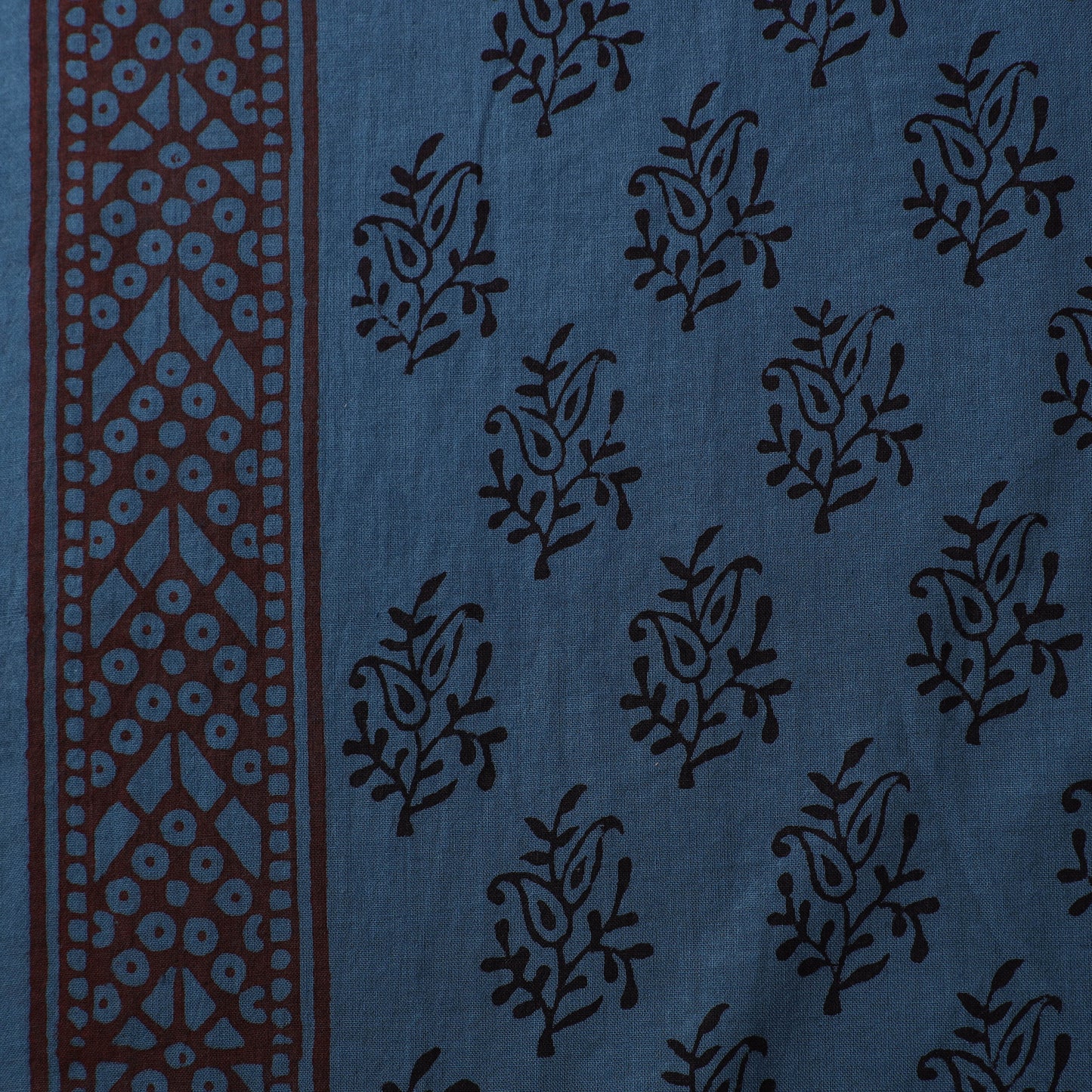 Bagh Hand Block Print Natural Dyed Cotton Fabric 16