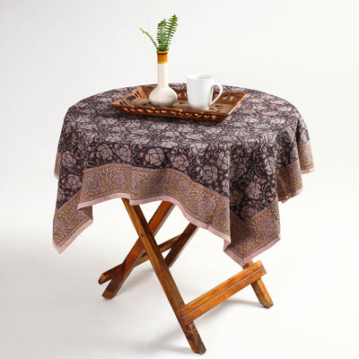 kalamkari block printed table cover