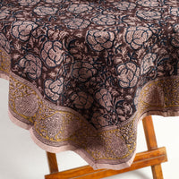 kalamkari block printed table cover