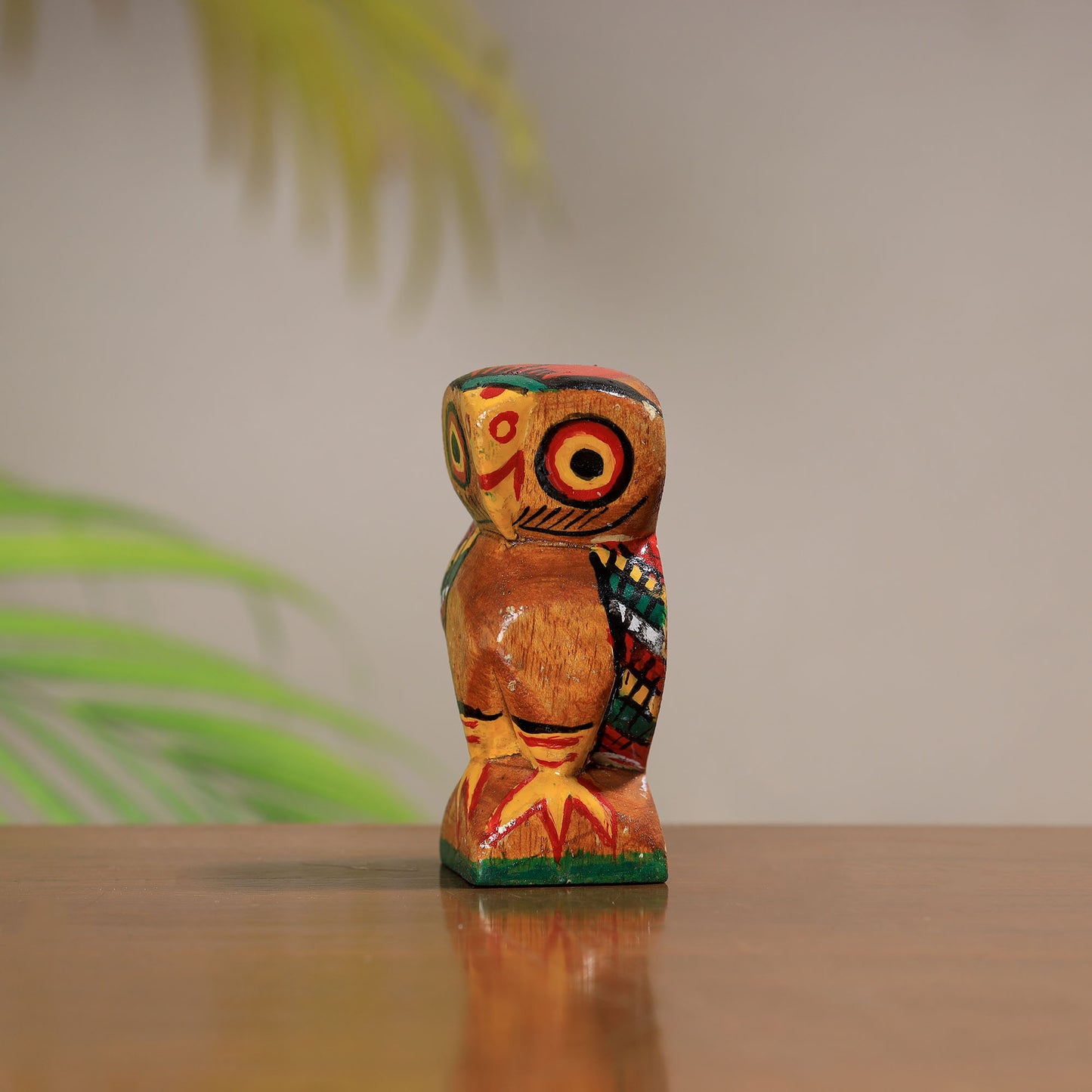 King & Queen - Traditional Burdwan Wood Craft Handpainted Sculpture (Tiny, Set of 2) 39