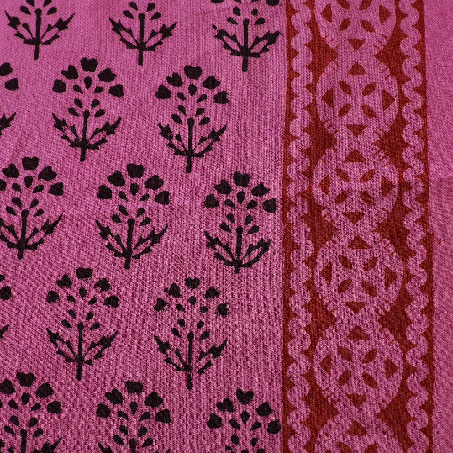 Bagh Hand Block Print Natural Dyed Cotton Fabric 17