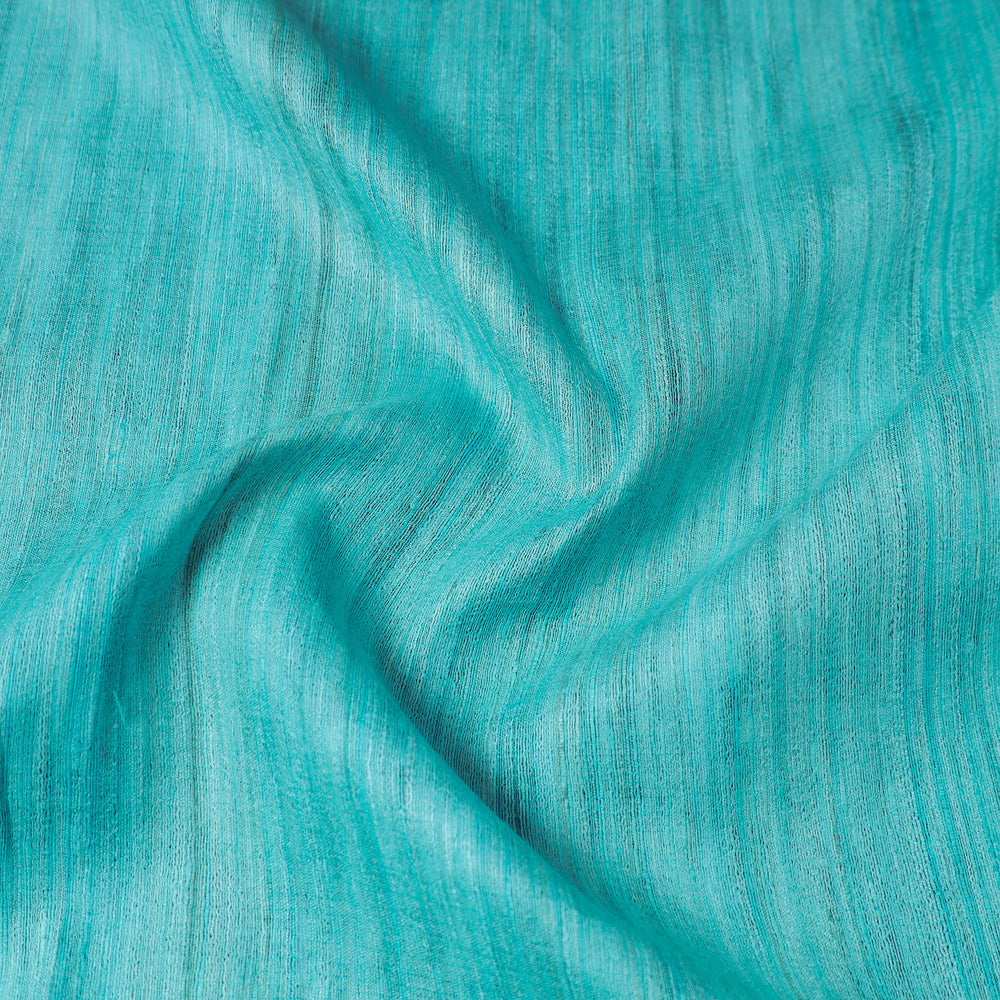 Blue - Bhagalpuri Handwoven Pure Desi Tussar Silk Fabric 16