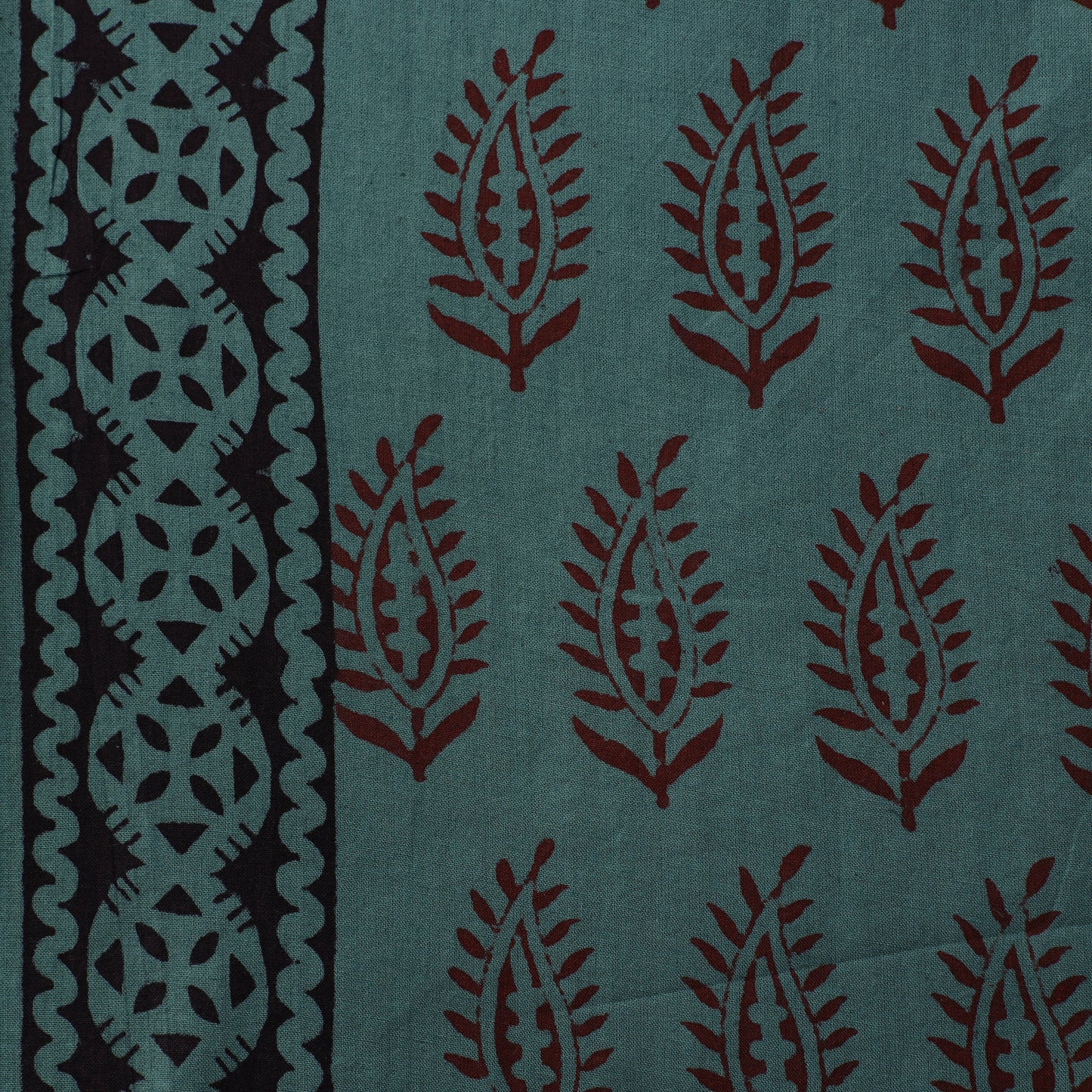 Bagh Hand Block Print Natural Dyed Cotton Fabric 18