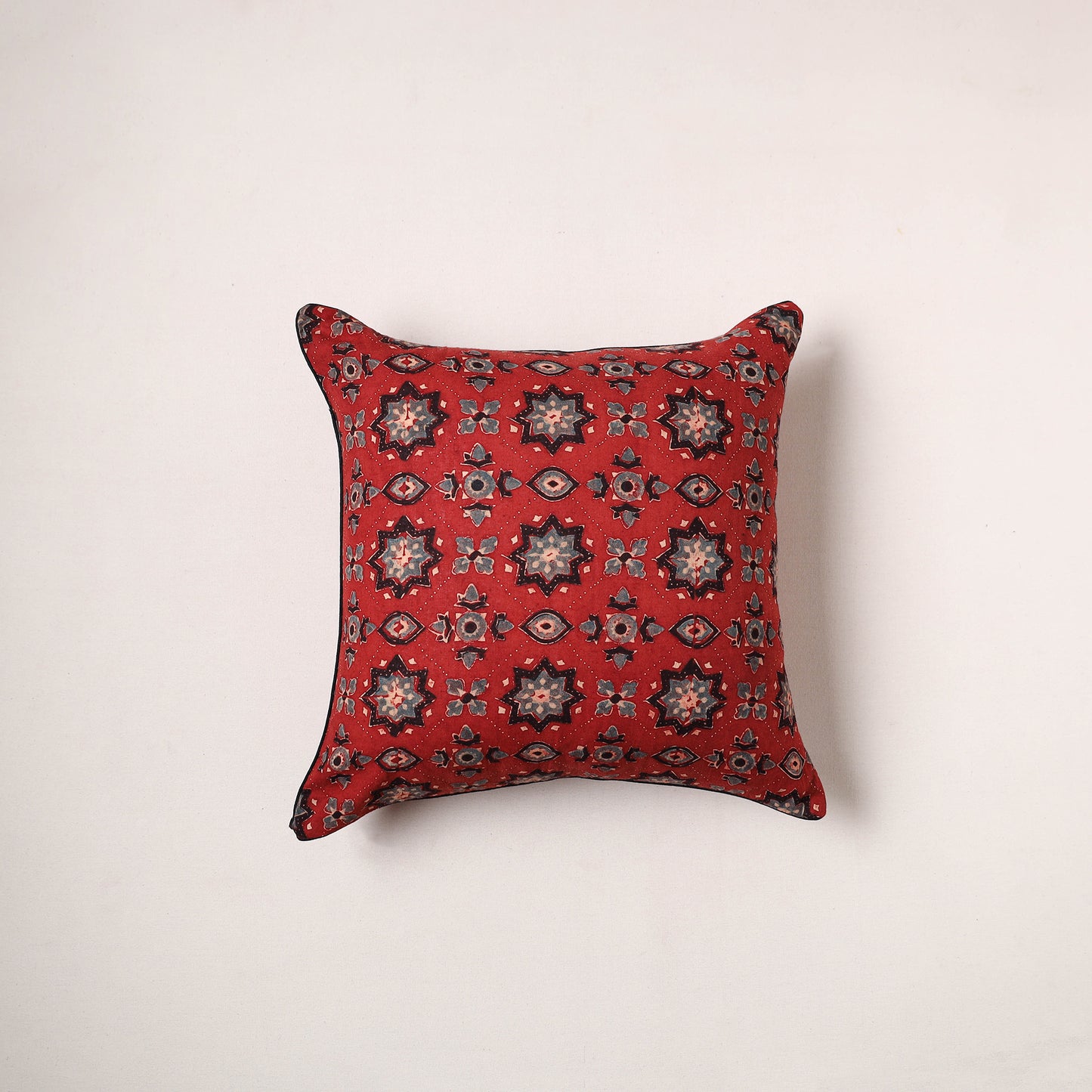 Ajrakh Print Cushion Cover (16 x 16 in) 02