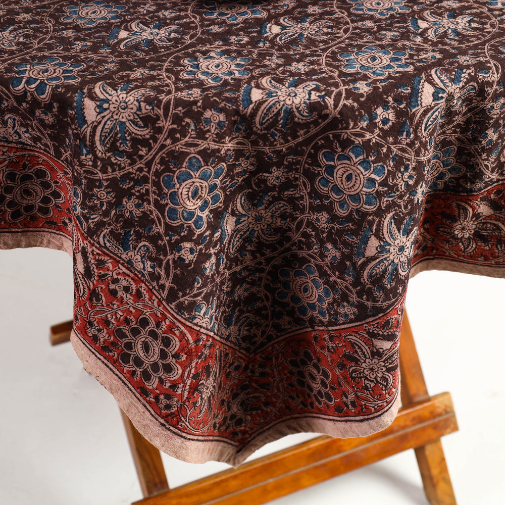 kalamkari block printed table cover