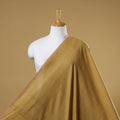 Yellow - handspun handloom natural dyed cotton kora plain