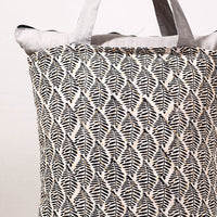 kantha block print shopping bag